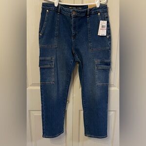 NWT MICHAEL KORS SELMA ANKLE HIGH-RISE THROUGH HIP AND THIGH STRAIGHT LEG